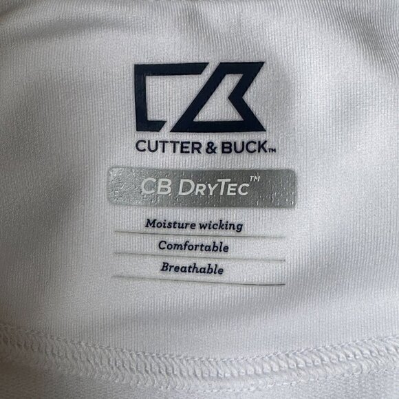 EUC - Cutter & Buck Men's Pennant Sport Half Zip in White - Size: Large - Picture 8 of 11